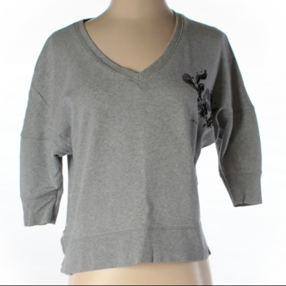 Diesel gray cropped sweatshirt sz. S
